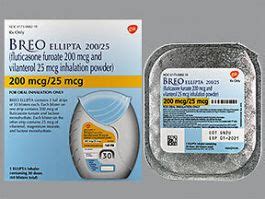 Breo Ellipta 200-25 MCG-INHAL Dry Powder Inhaler, 30 Blisters