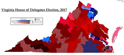 Virginia House of Delegates Election, 2017 by AJRElectionMaps on DeviantArt