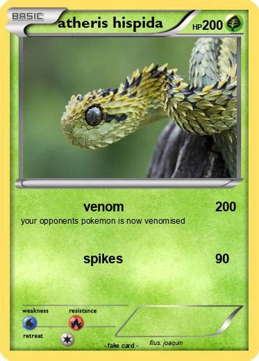 Pokémon atheris hispida - venom - My Pokemon Card