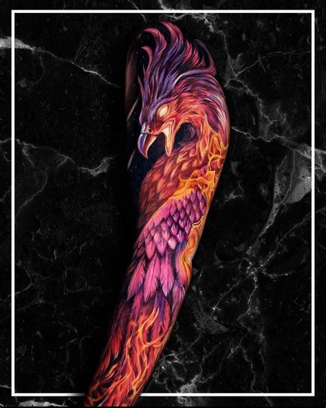 Phönix Tattoo #colorful | Phoenix tatoeage ontwerp, Tatoeage ideeën ...