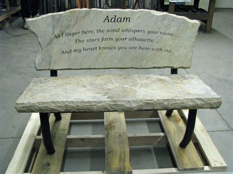 Engraved Memory Bench - Custom made memory bench that will become a ...