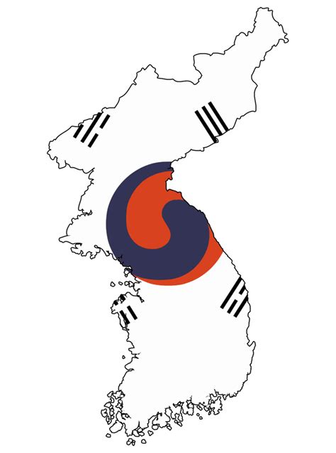 Korean Empire Flag Map