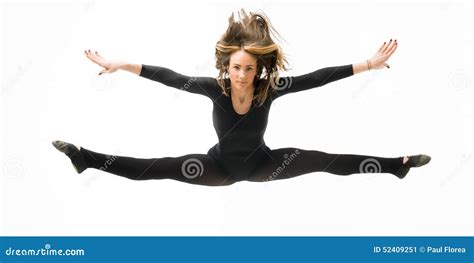 Dancer split stock image. Image of jumping, freedom, action - 52409251