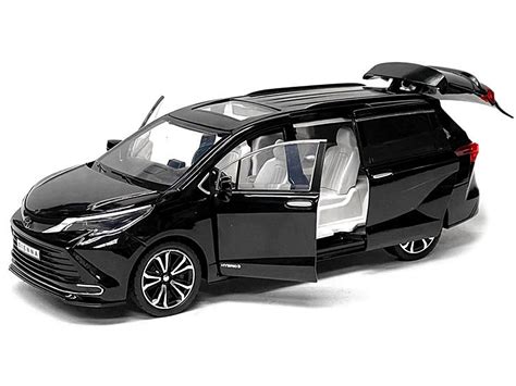 Diecast Toyota Sienna Minivan Black 1/24 Diecast Model Car by Motormax - Walmart.com