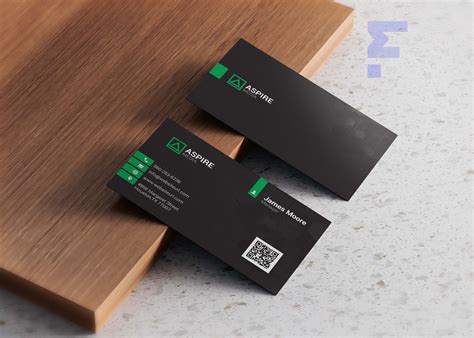 3D Visiting Card Design PSD - Freebies Mockup