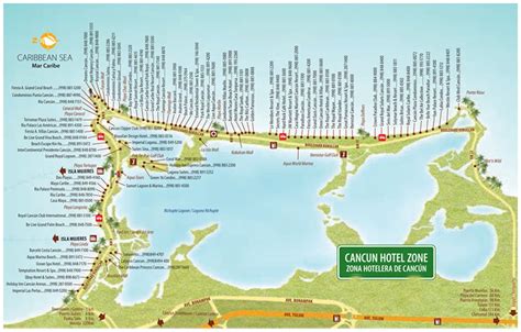 Cancun Tourist Map