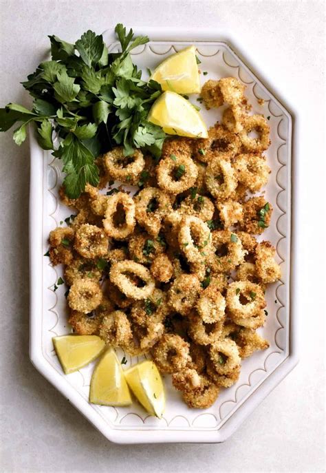 Crispy Calamari Air Fryer Recipe (Easy and Light) Cooking Calamari, Calamari Recipes, Fried ...