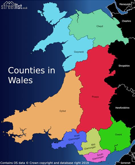 Ceremonial Counties in the UK