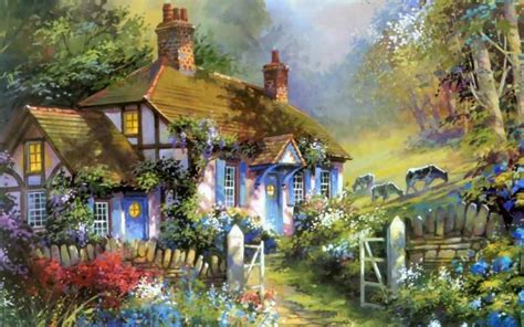 🔥 [40+] Computer English Country Cottage Wallpapers | WallpaperSafari