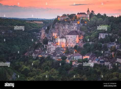 Landscape hilltop village in french hi-res stock photography and images - Alamy