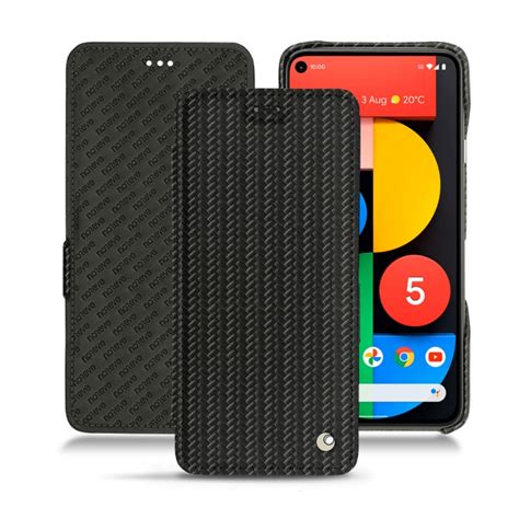 Leather covers with horizontal flap for Google Pixel 5