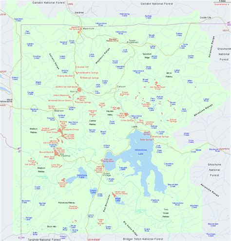 Printable National Parks Map : Suitable for tourism designs and more.