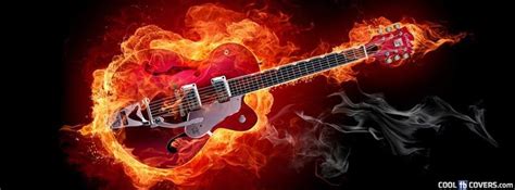 Blazing Guitar Facebook Covers - Cool FB Covers - Use our Facebook cover maker to create ...