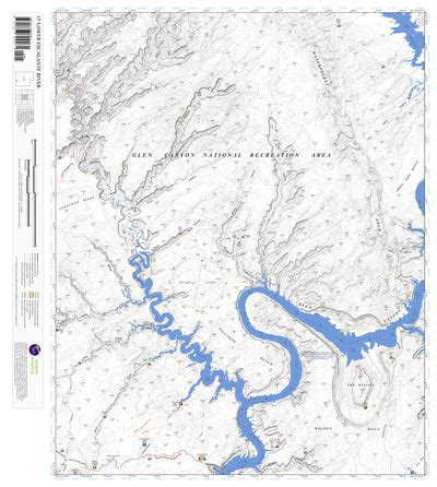 Lower Escalante River, Utah 15 Minute Topographic Map by Apogee Mapping, Inc. | Avenza Maps