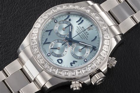 ROLEX, DAYTONA REF. 116576TBR, A PLATINUM CHRONOGRAPH WITH BAGUETTE ...