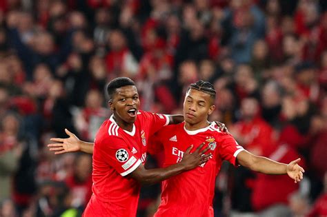 Football: Benfica reaches Champions League quarters by thrashing Brugge ...