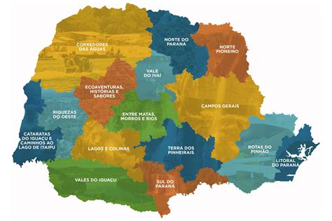 Paraná integra novo mapa do Ministério do Turismo com 210 cidades e 15 regiões turísticas ...