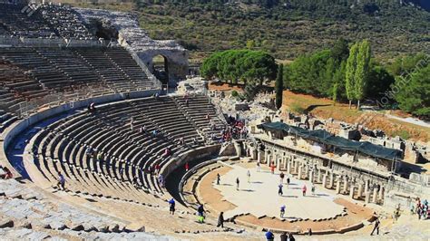 View Of Amphitheater At Ephesus Stock video footage | 10755095