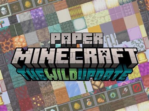 Paper Minecraft The Wild Update 1.19.2|Minecraft 2D Version