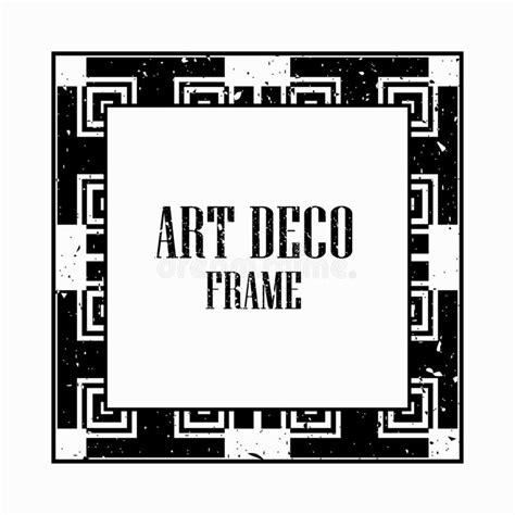 Art Deco Vintage Frame stock vector. Illustration of lined - 135475212