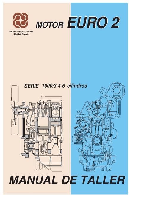 DEUTZ-FAHR ENGINES 1000.3.4.6 W EUROII Espanol Service Workshop Manual ...