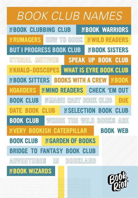 50+ Puntastic And Fun Book Club Names | Book Riot