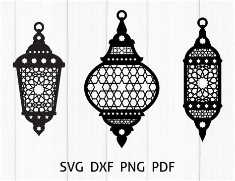 Ramadan Lantern Arabic Lamp SVG DXF PNG. Islamic Decoration | Etsy