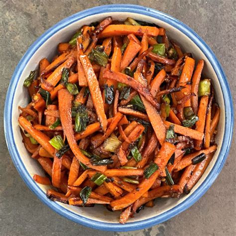 Carrot Stir Fry with Green Onions