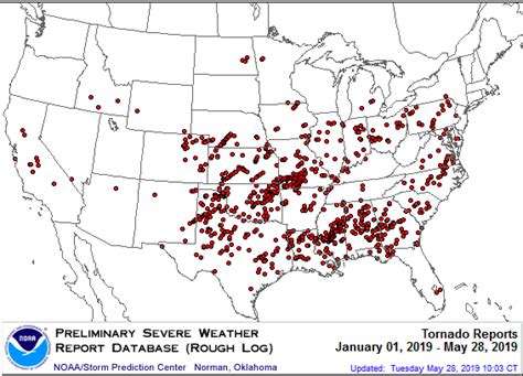 Oklahoma Tornado Map