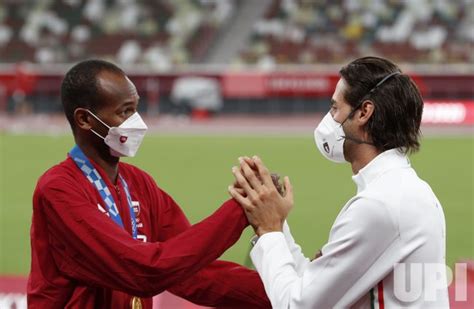 Photo: Men's High Jump Medal Ceremony at the 2020 Olympics in Tokyo ...