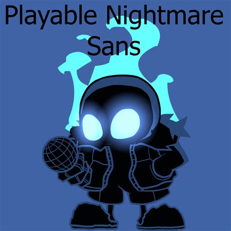 Playable Nightmare Sans [Friday Night Funkin'] [Mods]