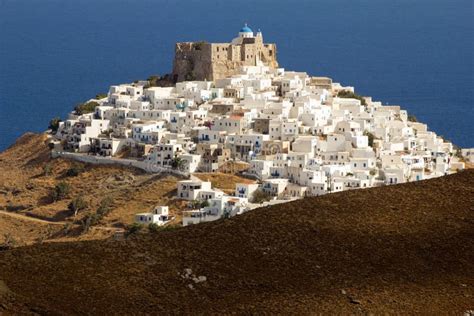 Chora, Greece stock image. Image of fortress, landscape - 66231425