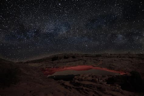 Mesa Arch Milky Way 2 Photograph by Ronald Spencer