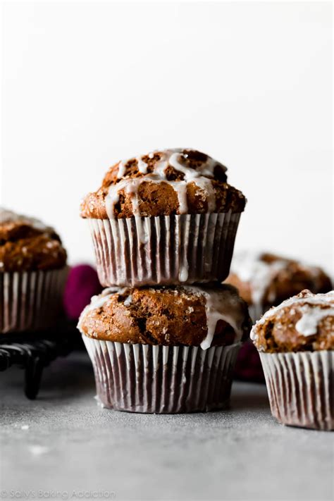 Gingerbread Muffins with Lemon Glaze - Sally's Baking Addiction