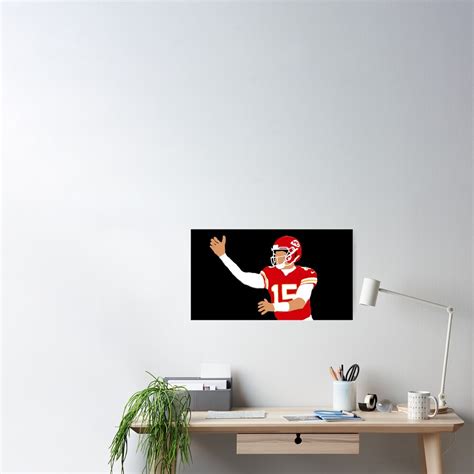 "Patrick Mahomes - Chiefs - No look pass" Poster by ethanchalon | Redbubble