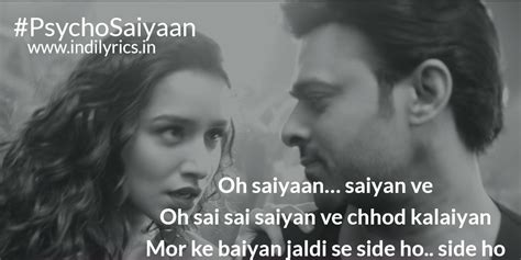 Pshycho Saiyaan | Sahoo | Full Song Lyrics with English Translation and ...