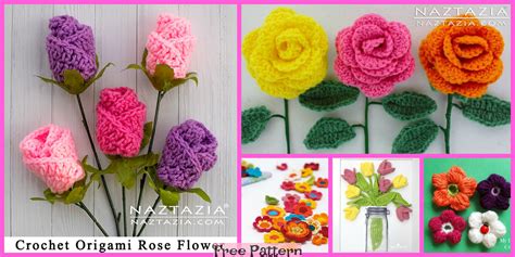 12 Beautiful Crocheted Flowers - Free Patterns - DIY 4 EVER