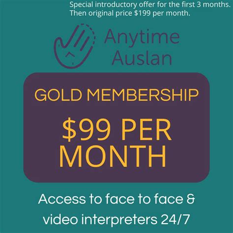 Gold Access Membership - Anytime Auslan