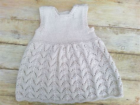 KNITTING PATTERN Baby Lace Dress Modern Baby Lace Dress