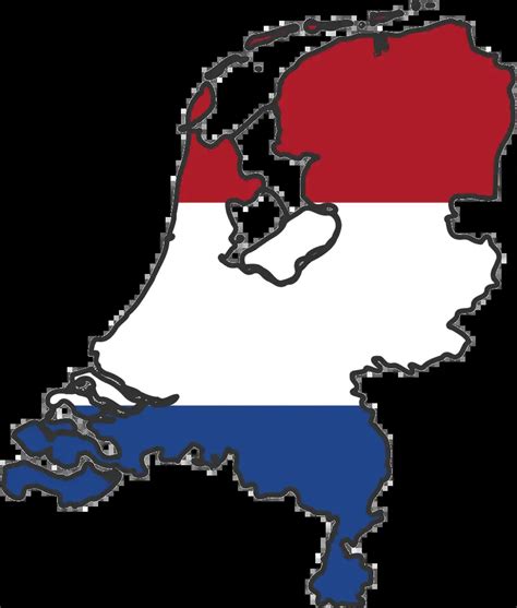 Netherlands Flag Map • Mapsof.net