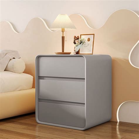 Bedside Table Simple Cream Bedside Table Solid Wood Bedroom Storage Cabinet (ST) | Shopee Singapore