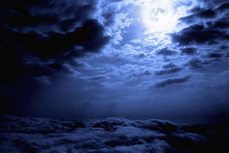 Other: STORM CLOUDS LIGHT MOON Cloud Wallpaper Gallery for High Resolution HD 16:9 WQHD QWXGA ...