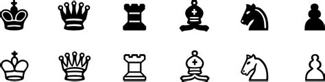 OnlineLabels Clip Art - Chess Symbols Set