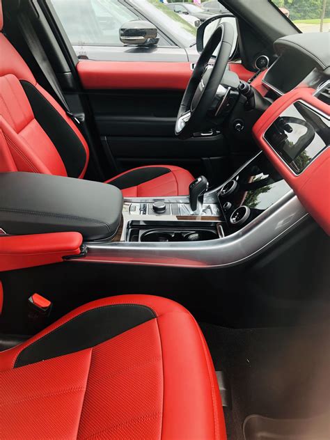 All Black Range Rover With Red Interior