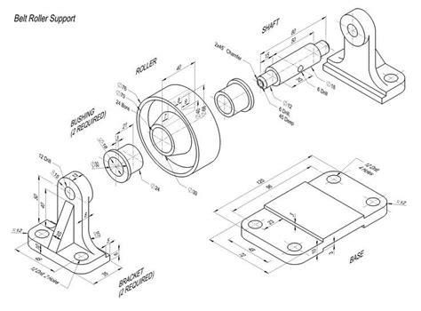 Resultado de imagen para detailed assembly drawing | Ejercicios de dibujo, Instrumentos de ...