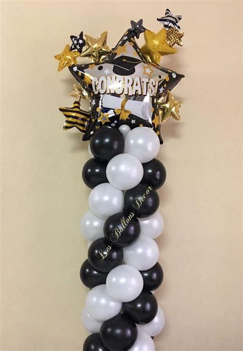 Graduation Balloon Column - #balloon #column #graduation - #DecorationGraduation | Graduation ...