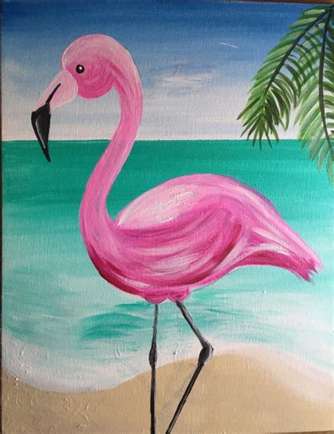 Flamingo Painting - Learn How To Paint A Flamingo Step By Step