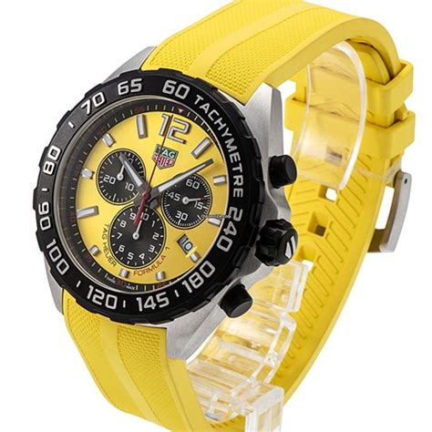 TAG Heuer Formula 1 Chrono Quartz Yellow & black dial 43mm... for ...