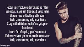 Intentions By Justin Bieber Lyrics