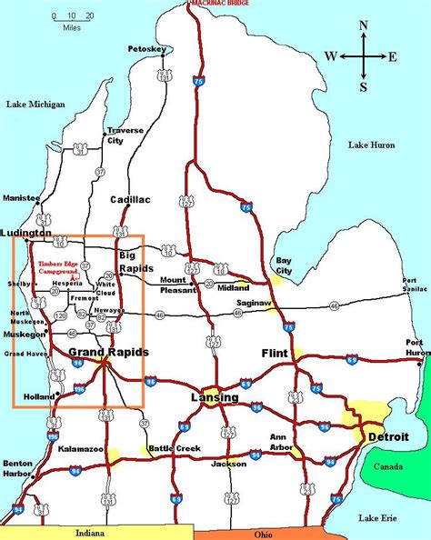 Map Of Us 131 In Michigan | Kaleb Watson